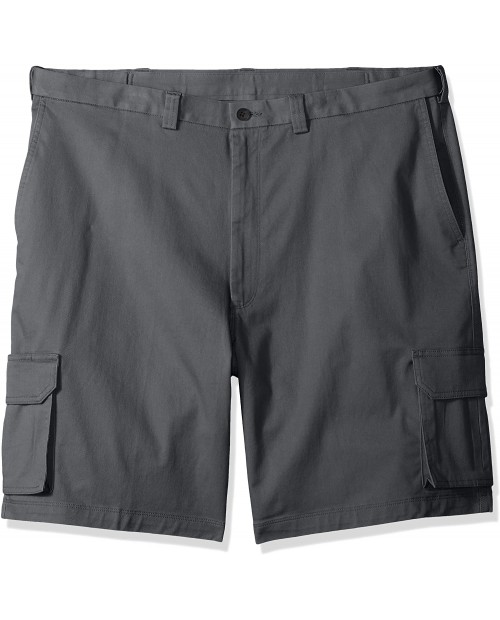 Haggar Men's Big and Tall Stretch Comfort Cargo Flat Front Short at  Men’s Clothing store