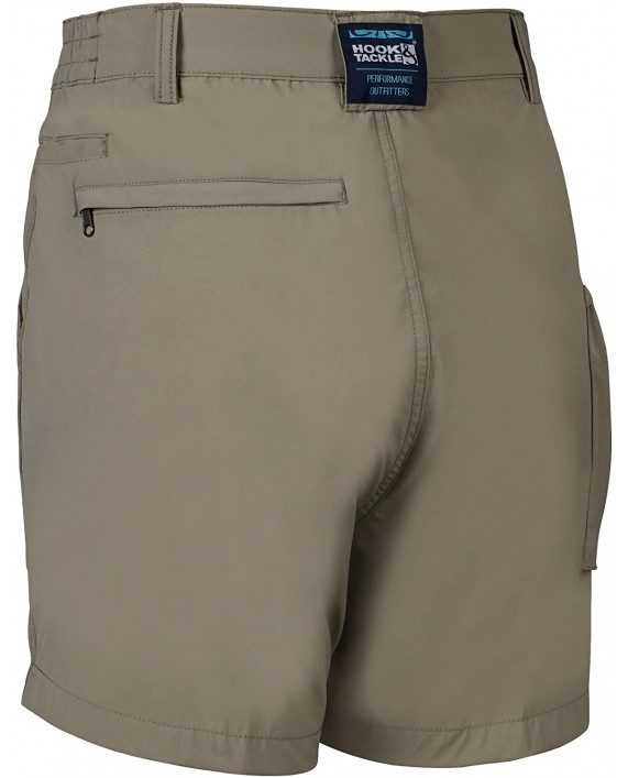 Hook & Tackle Men’s Beer Can Island Stretch | Hybrid | 4-Way Stretch | Performance Fishing Short at Men’s Clothing store