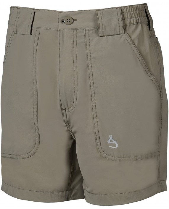 Hook & Tackle Men’s Beer Can Island Stretch | Hybrid | 4-Way Stretch | Performance Fishing Short at Men’s Clothing store