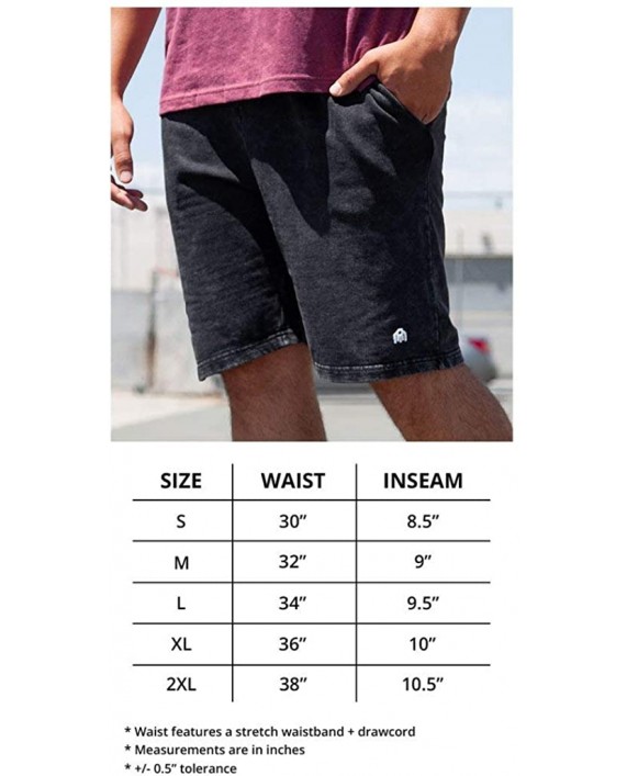 INTO THE AM Men's Premium Jogger Shorts Adjustable Drawstring Knit Sweat Shorts at Men’s Clothing store
