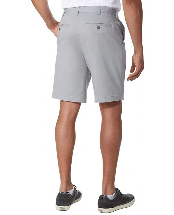 IZOD Men's Saltwater Flat Front Shorts 40 Cinder Block at Men’s Clothing store