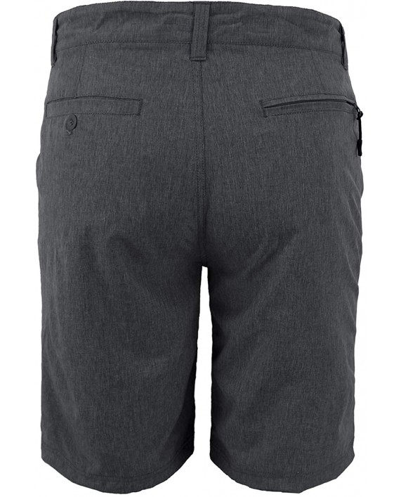 Mens Flat Front Shorts Casual Regular Fit Plain Dry Fit Shorts at Men’s Clothing store