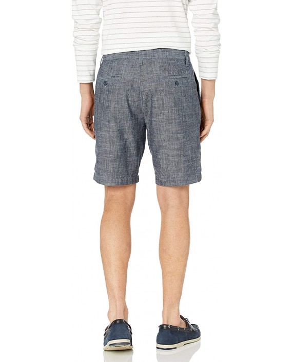 Nautica Men's Classic Fit 100% Cotton Chambray Deck Short at Men’s Clothing store