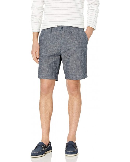 Nautica Men's Classic Fit 100% Cotton Chambray Deck Short at  Men’s Clothing store