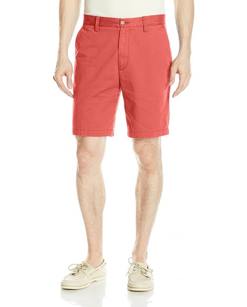 Nautica Men's Cotton Twill Flat Front Chino Short at  Men’s Clothing store