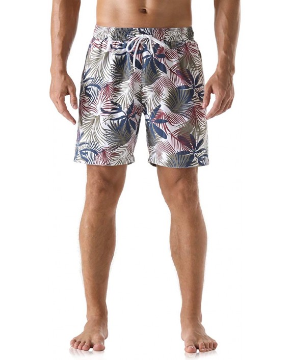 Nonwe Men's Swim Trunks Retro Quick Dry Soft Washed  Full Liner Casual Shorts |