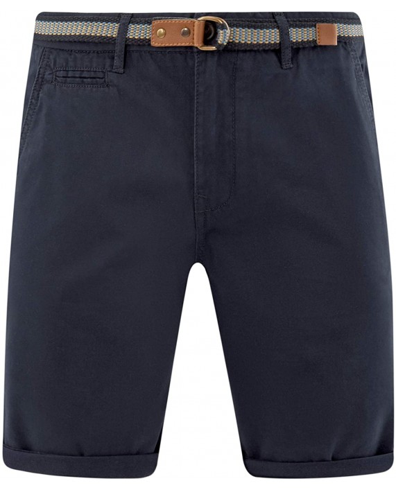 oodji Ultra Men's Cotton Shorts Blue L at Men’s Clothing store