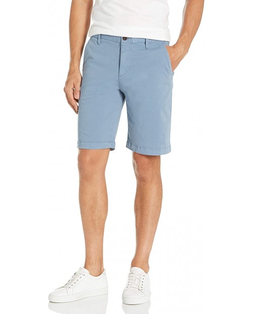 PAIGE Men's Thomspon Flat Front Chino Short Blue Skyline at  Men’s Clothing store