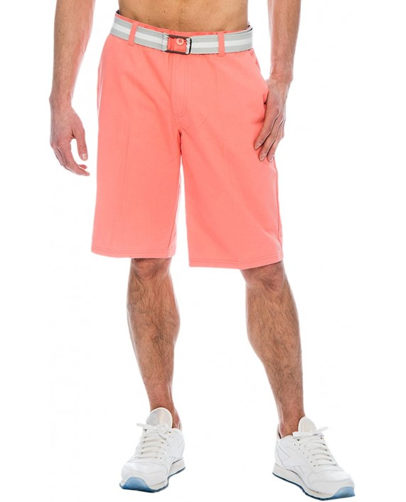 TR Fashion Men's Bahamas Belted Walking Shorts Mint at Men’s Clothing store