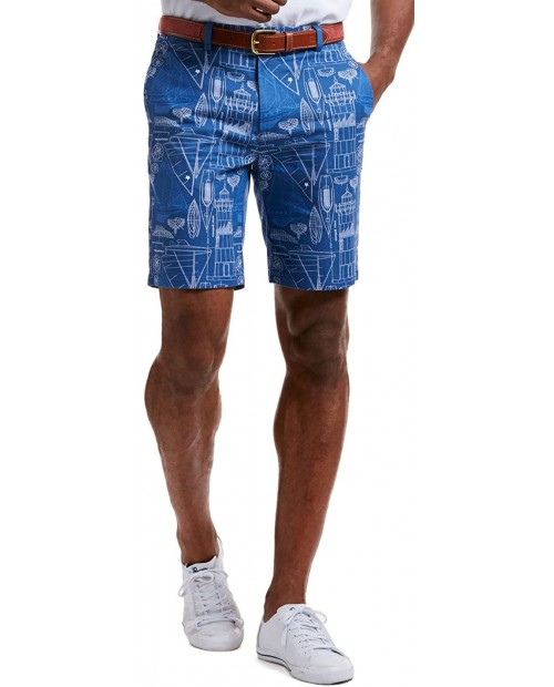 Vineyard Vines Men's 9 Summer Club Shorts 30 Cape Cod Printed Moonshine at Men’s Clothing store