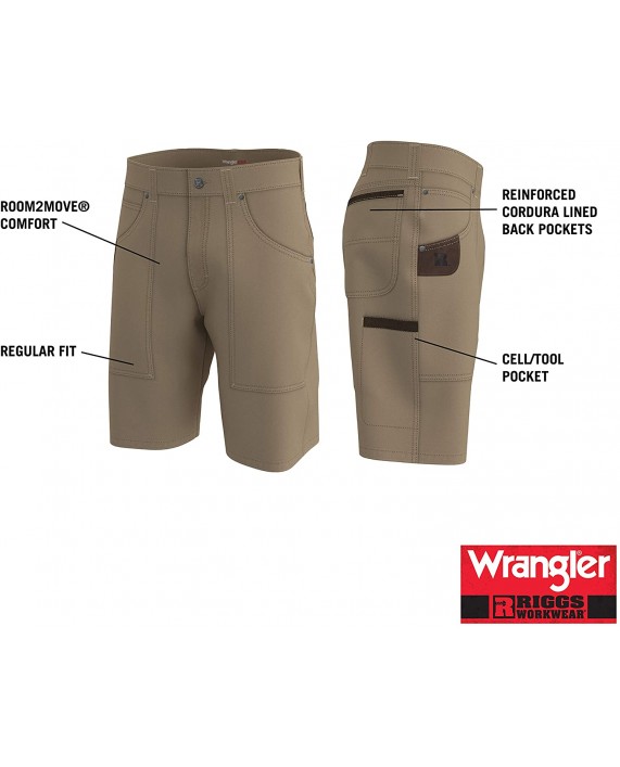 Wrangler Riggs Workwear Men's Regular Fit Work Short at Men’s Clothing store