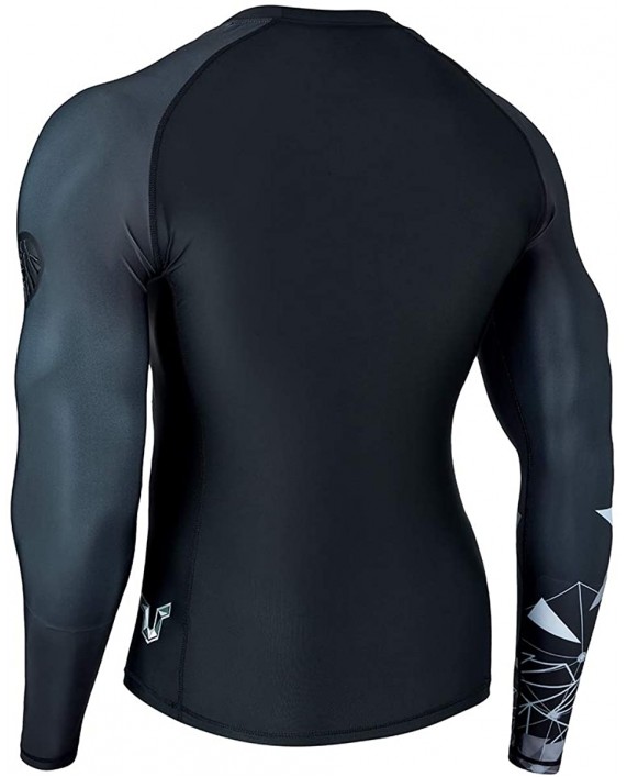 ADOREISM Wildling Series UV Protection Long Sleeve Rashguard Swim Shirts for Men Quick-Dry UPF 50+ MMA BJJ Rashguard for Men