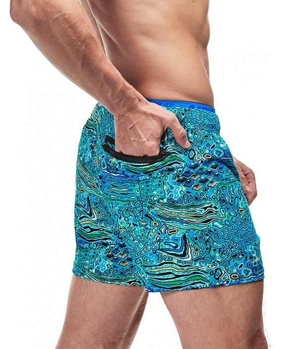 AIMPACT Mens Swim Trunks Quick Dry Running Workout Shorts with Pockets and Lining