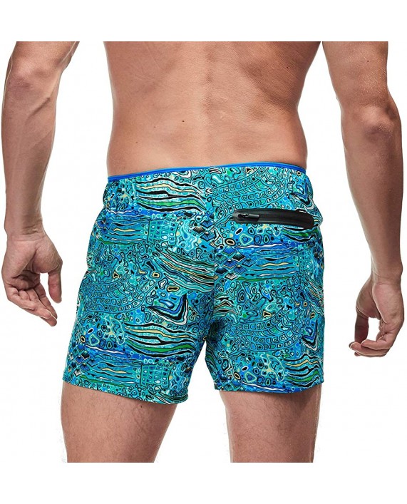 AIMPACT Mens Swim Trunks Quick Dry Running Workout Shorts with Pockets and Lining
