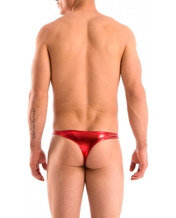 Gary Majdell Sport Mens Solid Thong Swimsuit Fashion Swim Briefs