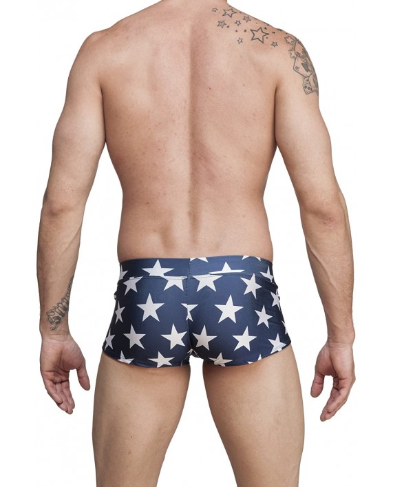 Gary Majdell Sport Men's USA American Flag Stars Hot Body Boxer Brief Swimsuit |