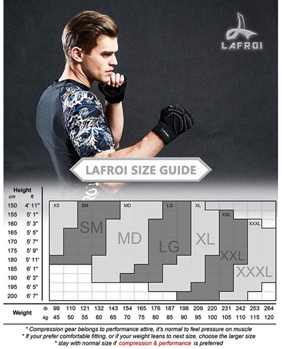 LAFROI Men's Long Sleeve UPF 50+ Baselayer Skins Performance Fit Compression Rash Guard-CLY02D |