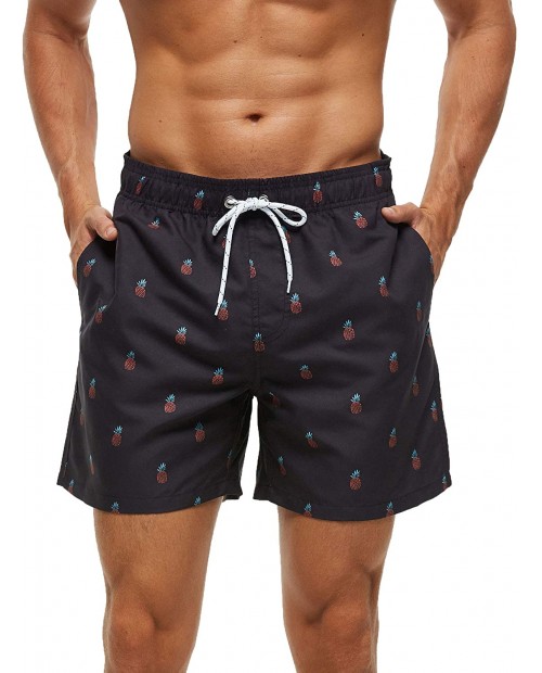 MAKABO Mens Beach Short Quick Dry Swim Trunks with Mesh Lining Funny Printed Bathing Suits with Pocket |