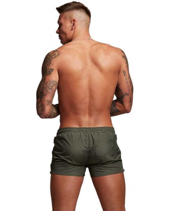 Malavita Men's Swim Trunks Quick Dry Beach Shorts with Zipper Pockets |