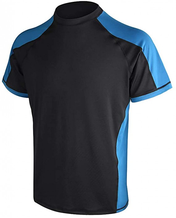 Men's Solid Rashguard UPF 50+ Swim Shirt Mens Sprint UPF50+ Sun Protective Rash Guard Active Shirt |
