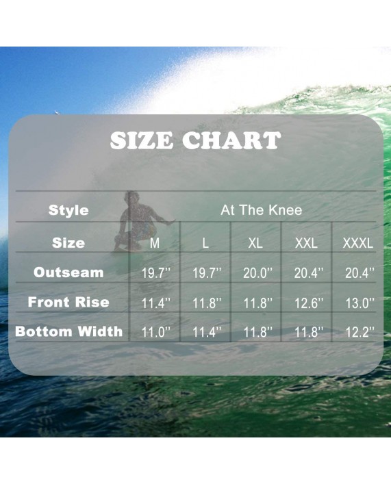 Mens Swim Trunks Quick Dry Swim Shorts Shark Print Board Shorts with Mesh Lining |