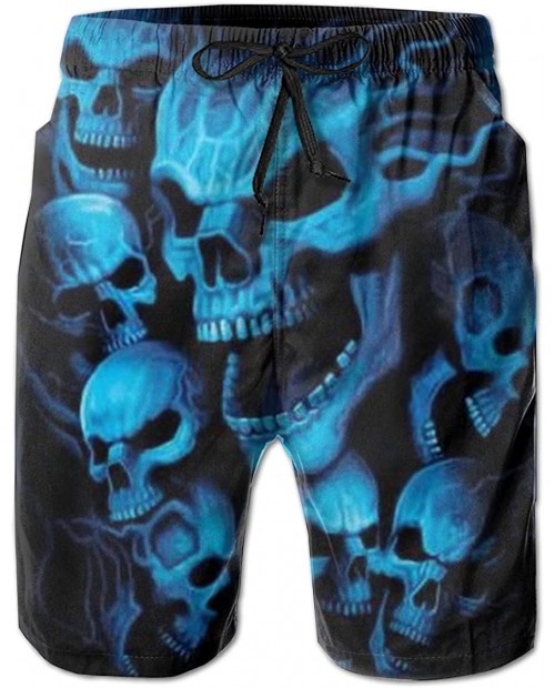 MOONLIT DECAYED Men's 3D Graphic Print Summer Surfing Beach Board Shorts Swimwear with Pocket |