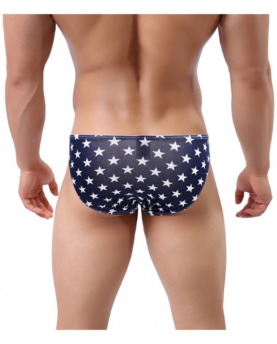ONEFIT Mens Flag Underwear American Flag Printed Boxers and Thong G-String Briefs |