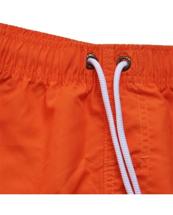 RAMWANS Men's Sports Shorts Leisure Fashion Logo Swimwear Monogram Boxers Quick-Drying Board Shorts Orange |