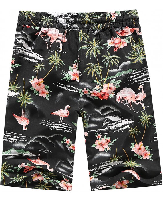 SSLR Men's Beach Board Shorts Quick Dry Hawaiian Aloha Beach Shorts |