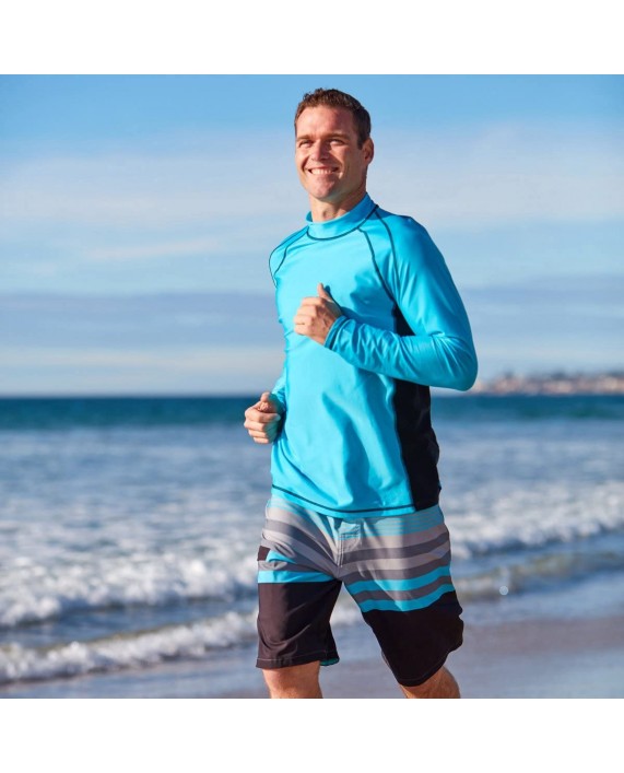 UV Skinz UPF 50+ Mens Long Sleeve Active Sun & Swim Shirt