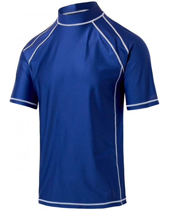 UV SKINZ UPF 50+ Mens Short Sleeve Active Sun & Swim Shirt |