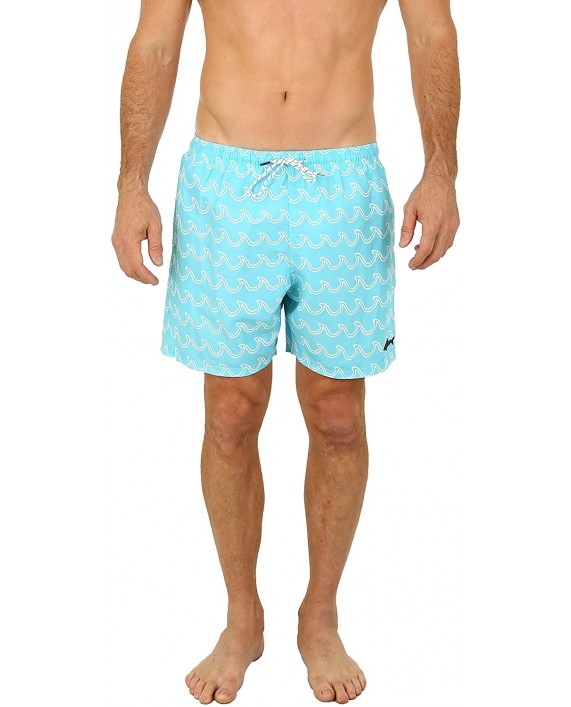 UZZI Men's Bimini Quick Dry Printed Short Swim Trunks |