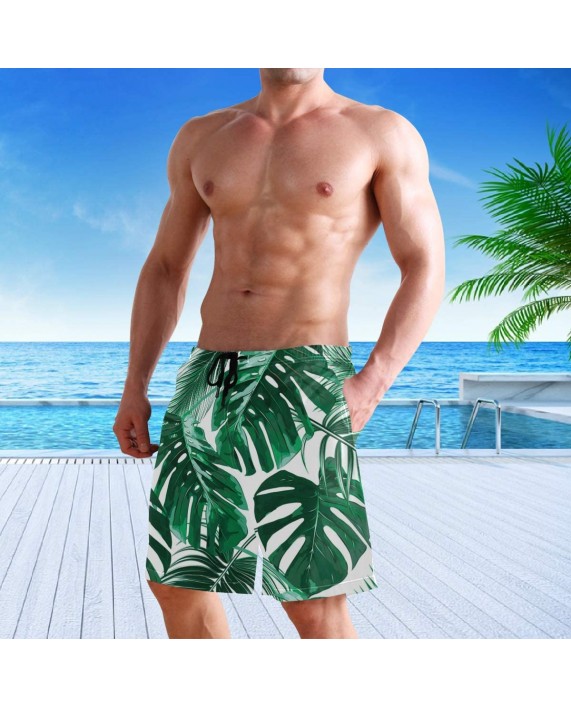 visesunny Fashion New Men's Beach Shorts Summer Swim Trunks Sports Running Bathing Suits with Mesh Lining |