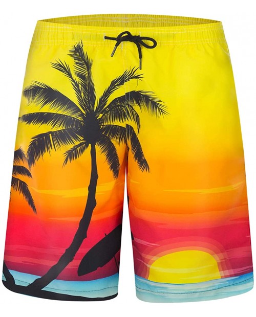 ZHPUAT Men's Swim Trunks Beach Board Shorts Quick Dry Bathing Suits Holiday Shorts |