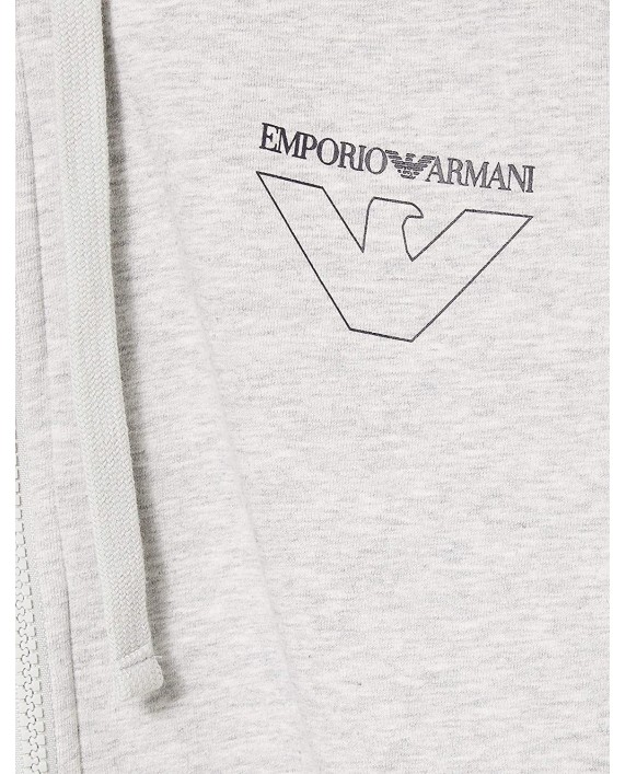 Emporio Armani Men's Thin Eagle Hooded Zipup Sweater at Men’s Clothing store