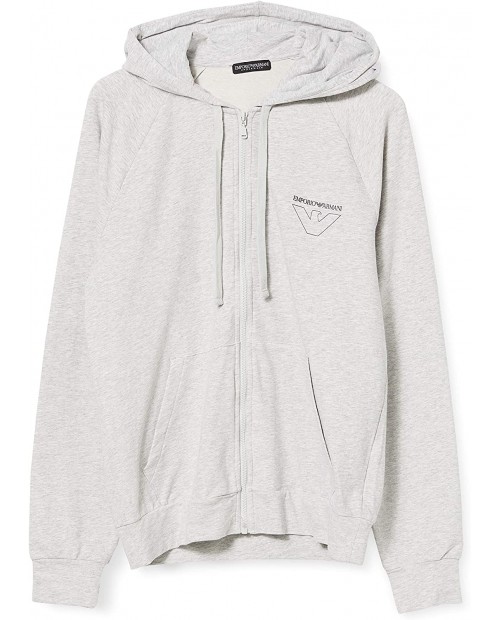 Emporio Armani Men's Thin Eagle Hooded Zipup Sweater at Men’s Clothing store