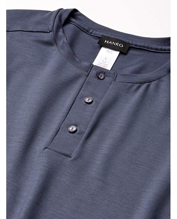 HANRO Men's Harrison Long Sleeve Shirt 75642 at Men’s Clothing store