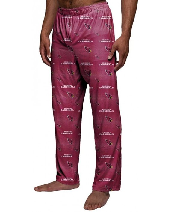 Arizona Cardinals Men's Scatter Pattern Pajama Lounge Multi Color Pants at Men’s Clothing store