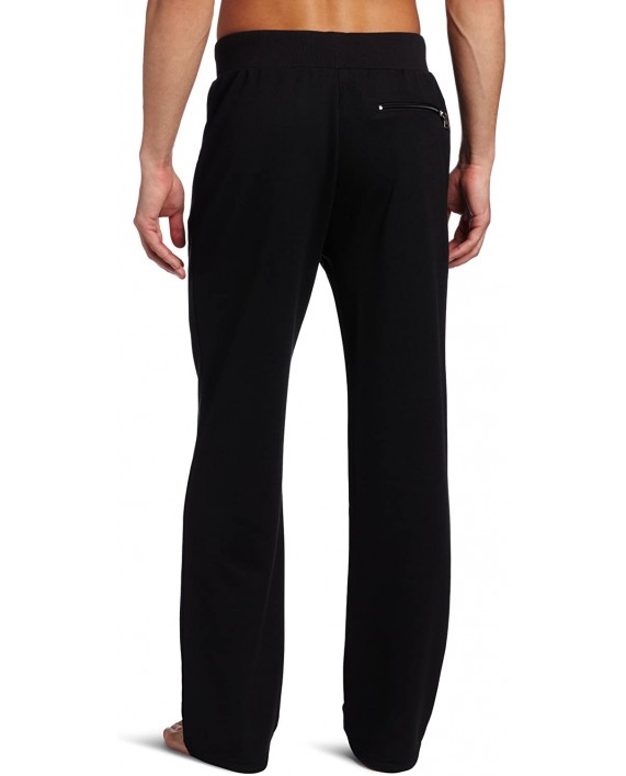 BOSS HUGO BOSS Men's Pique Long Pant Black Medium at Men’s Clothing store Pajama Bottoms