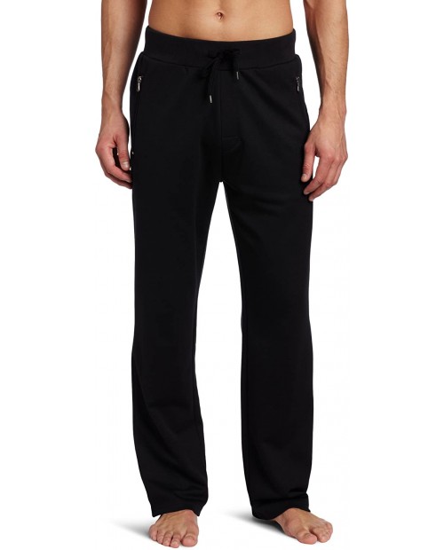 BOSS HUGO BOSS Men's Pique Long Pant Black Medium at  Men’s Clothing store Pajama Bottoms