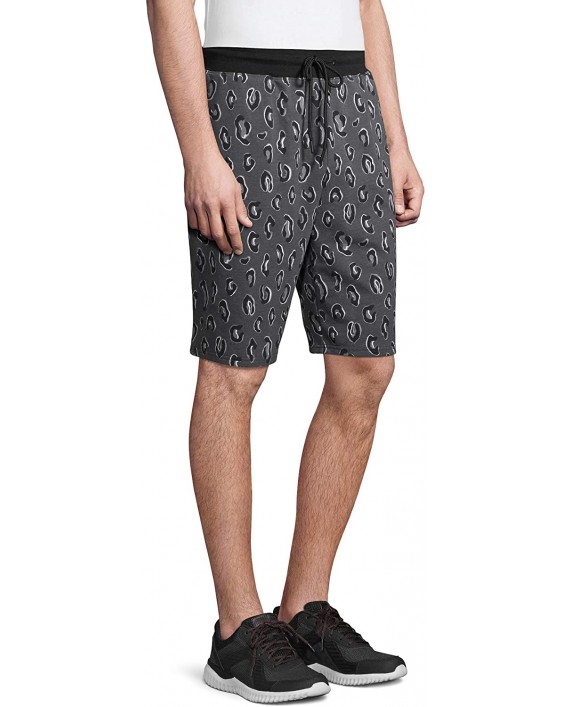 Leopard Gray Sleep Lounge Jam Shorts at Men’s Clothing store