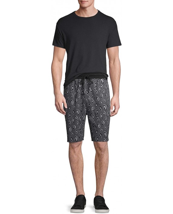 Leopard Gray Sleep Lounge Jam Shorts at Men’s Clothing store