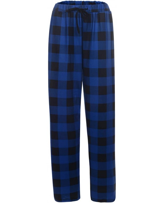 Men's Plaid Lounge Pants Super Soft Cotton Pajama Long Pant with Pockets Bottoms Sleepwear