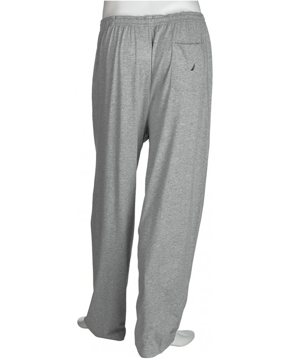Nautica Men's 1x1 Rib Knit Pant Grey Medium at Men’s Clothing store Pajama Bottoms