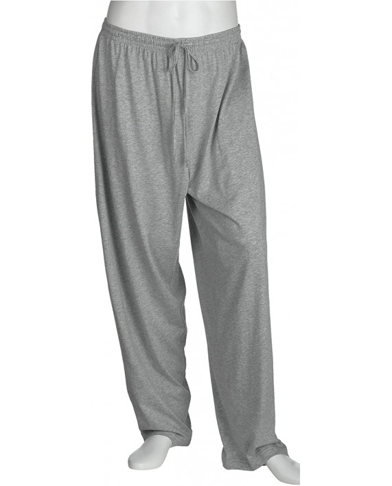 Nautica Men's 1x1 Rib Knit Pant Grey Medium at Men’s Clothing store Pajama Bottoms