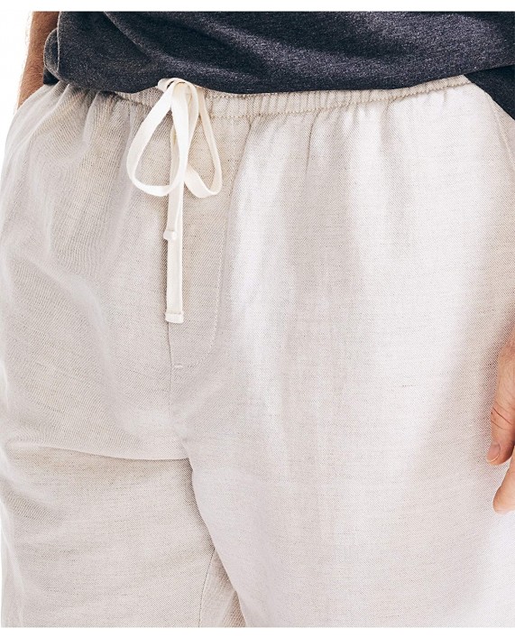 Nautica Men's Classic Fit Drawstring Linen Pant at Men’s Clothing store