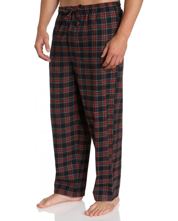 Nautica Men's Driver Tartan Traditional Plaid Flannel Pant Black XX-Large at Men’s Clothing store Pajama Bottoms