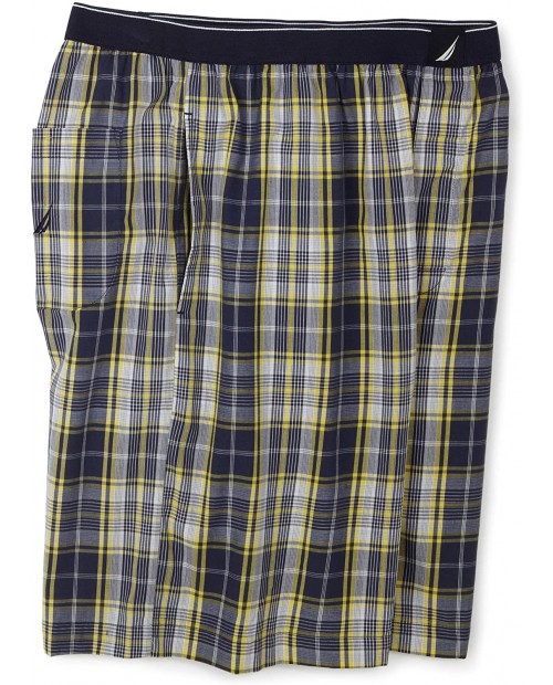 Nautica Men's Edgar Plaid Woven Pant Gold X-Large at  Men’s Clothing store Pajama Bottoms