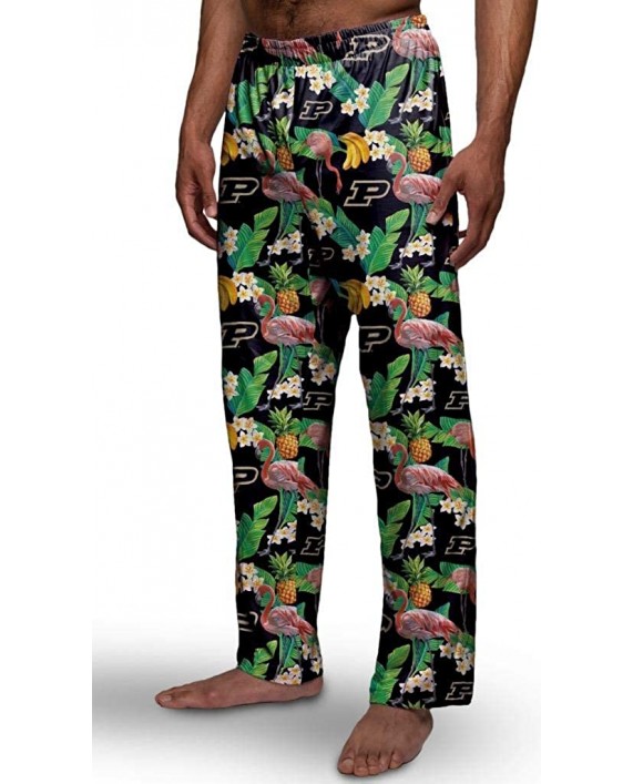 Purdue Boilermakers Men's Scatter Pattern Floral Pajama Lounge Pants XL 40-42 at Men’s Clothing store