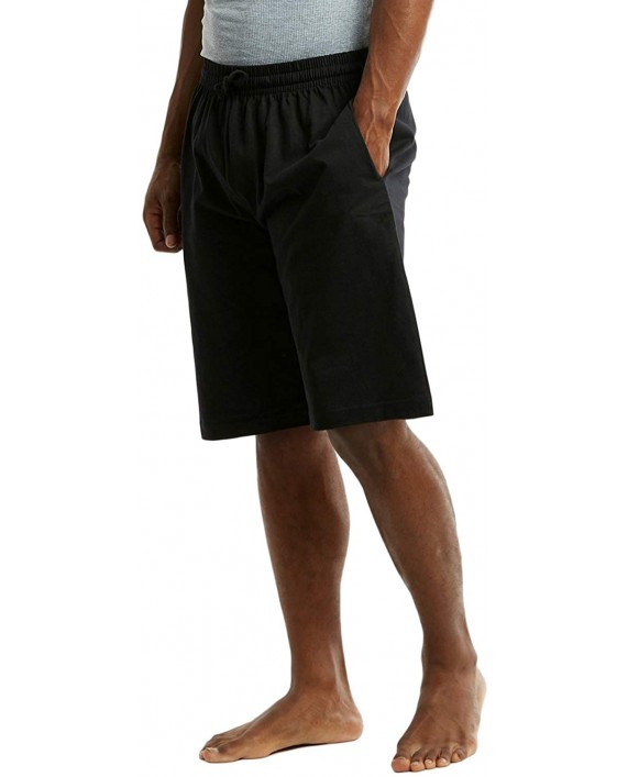 ToBeInStyle Men's Drawstring Solid Print Fleece Shorts at Men’s Clothing store